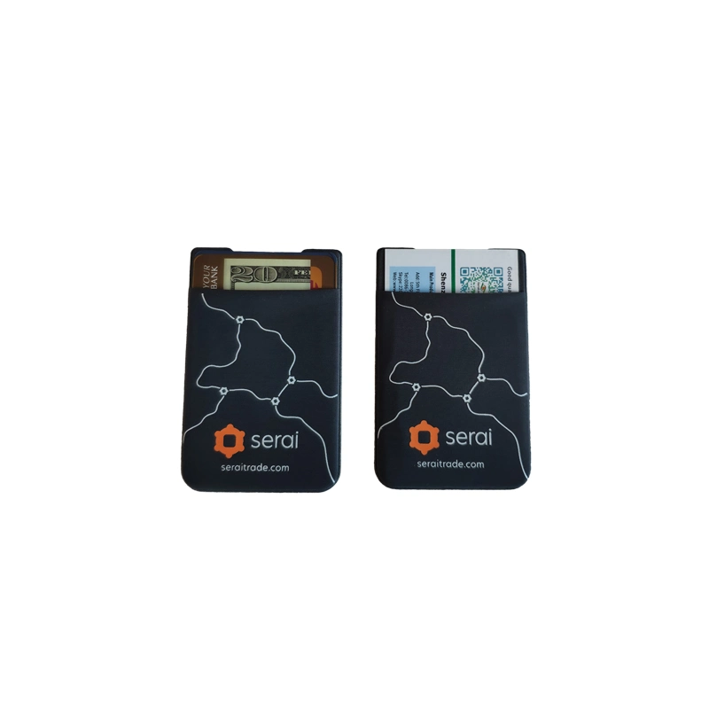 Promotional Item OEM 3m Adhesive Phone Credit Card Holder Delicate Lycra Cell Phone Card Holder Wallet