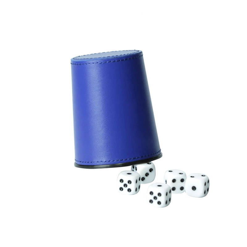 Entertained Activities Tool in Bar and KTV Logo Custom Leather Dice Cups