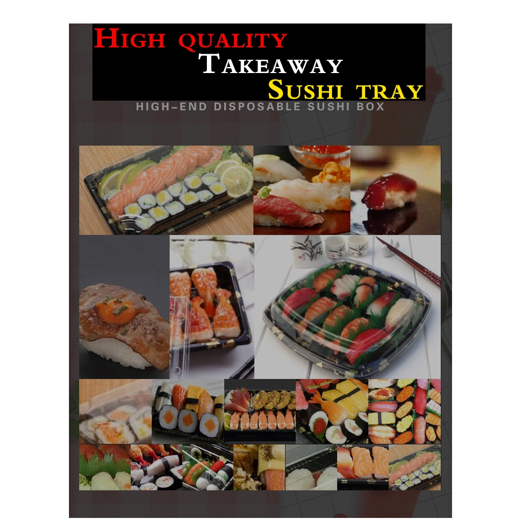 Sushi Storage Packaging Box Display Plastic Food Trays