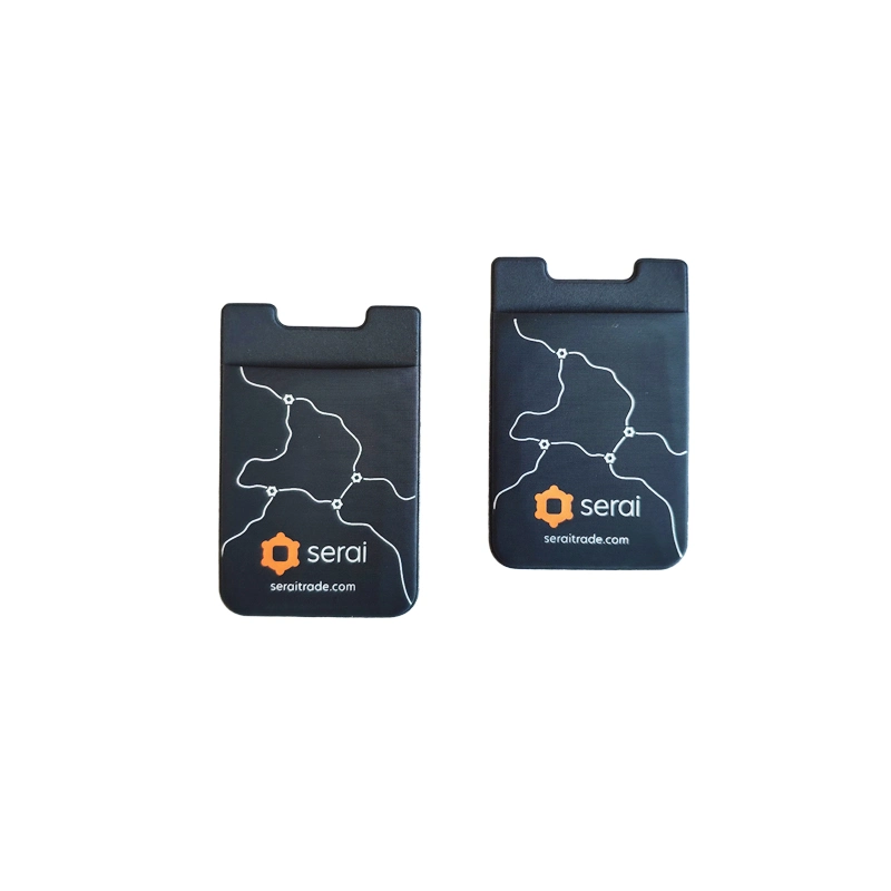 Promotional Item OEM 3m Adhesive Phone Credit Card Holder Delicate Lycra Cell Phone Card Holder Wallet