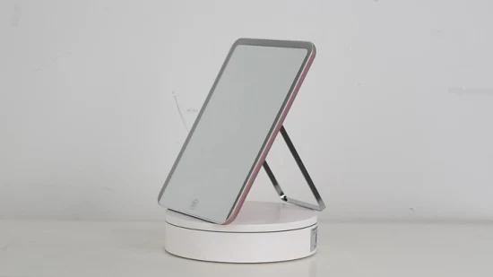 Specchio per trucco da tavolo illuminato a LED ricaricabile per i viaggi
