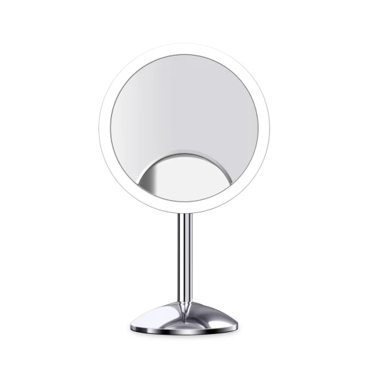 Specchio per il trucco luminoso, lente d'ingrandimento LED da tavolo