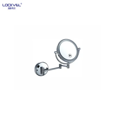 Nuovo specchio cosmetico da bagno a LED compatto e ingrandito montato a parete